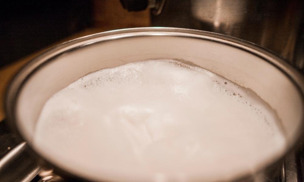 how to make ghee from milk. Step 1 boil milk