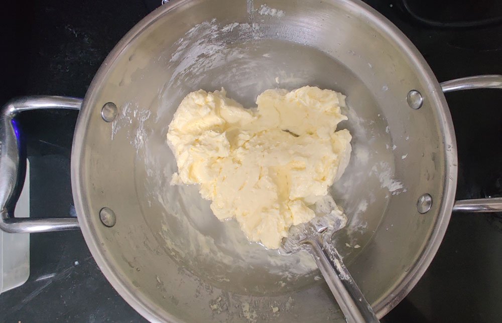 how to make ghee from milk- wash butter