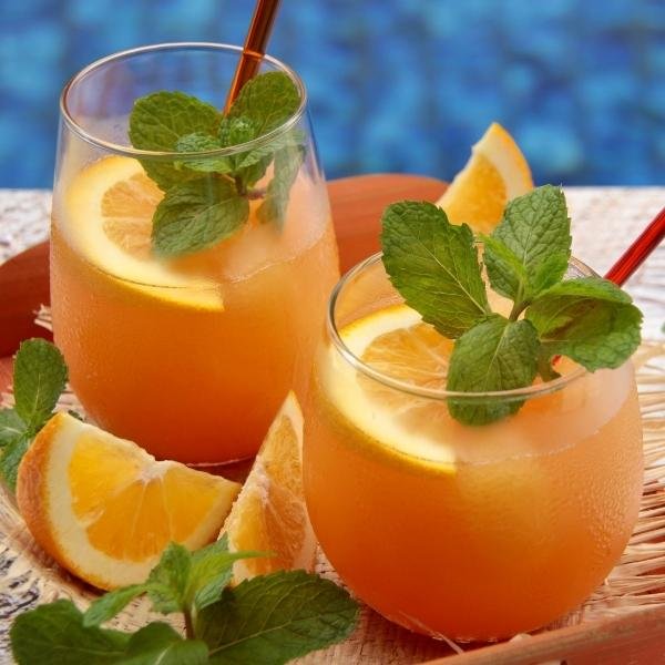 orange mocktail summer drink