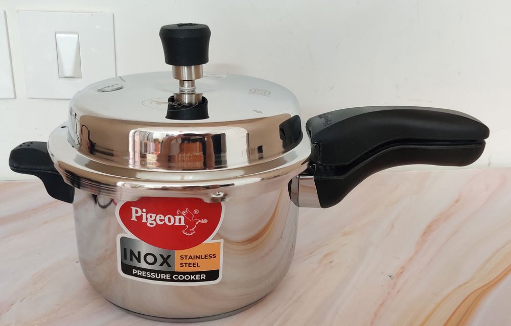 Pigeon Inox is one of the best pressure cookers in India