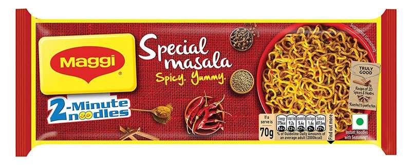 maggi flavours in India- special masala