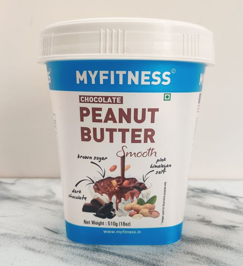 My fitness peanut butter which is one of the best peanut butter in India